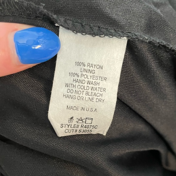 Sage charcoal gray Flowy floral romper - Picture 4 of 4